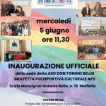 Inaugurazione della sede sociale della ASD DON TONINO BELLO MOLFETTA Polisportiva APS Culturale